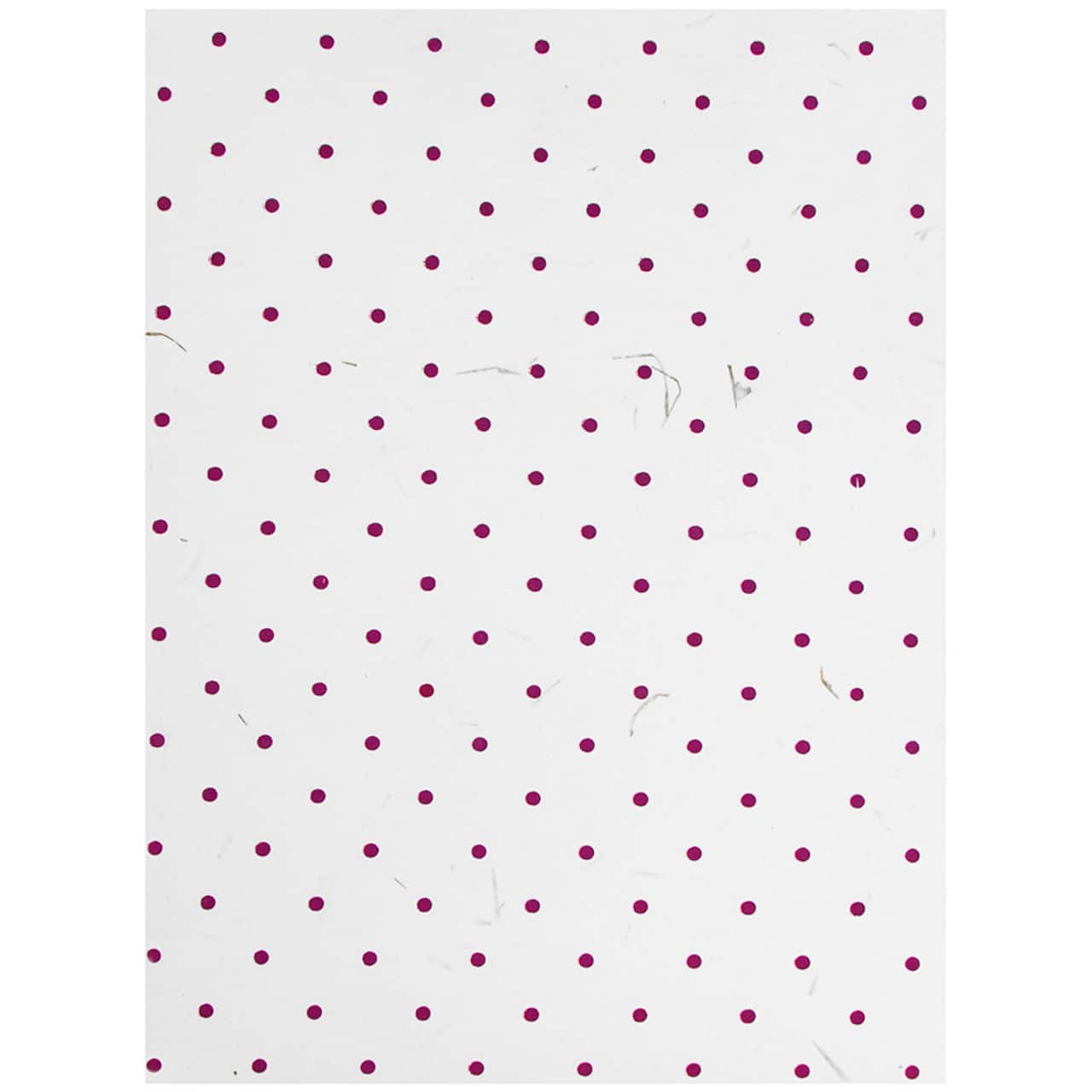JAM Paper White & Burgundy Dots Handmade Recycled Folders, 6ct.